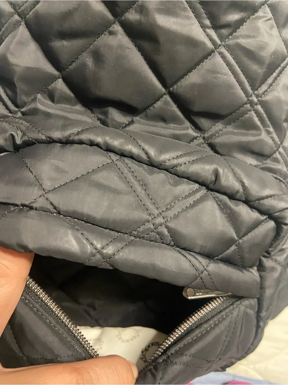 LESPORTSAC Black PICCADILLY Quilted SMALL Backapack